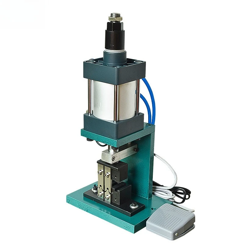 Small USB iron shell riveting machine Semi-automatic data cable crimping machine A male mini head pressing machine