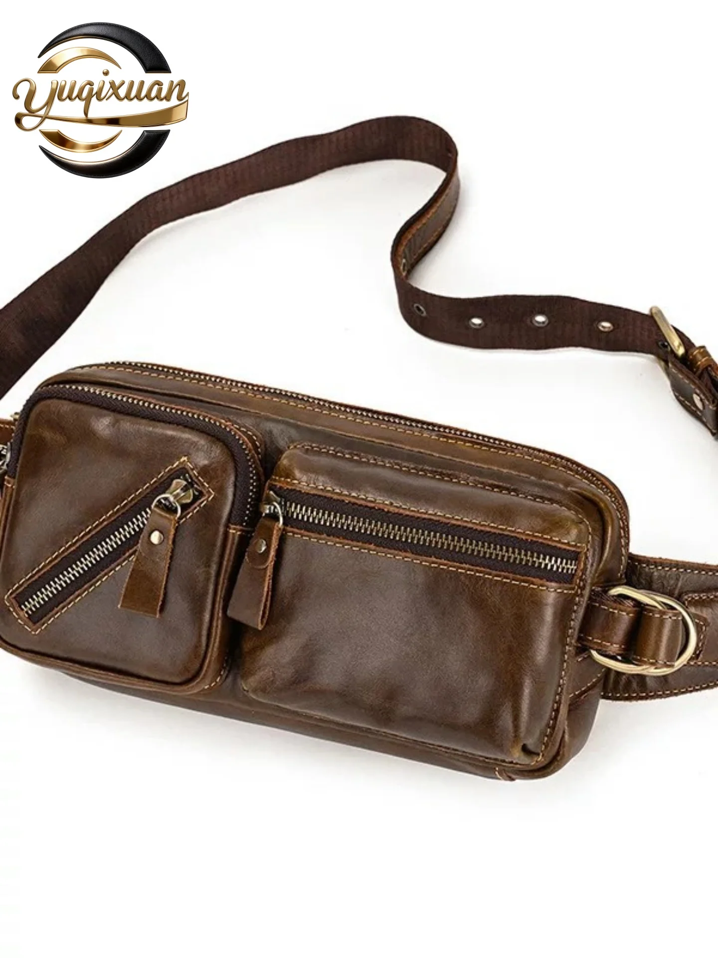 yuqixuan-genuine-leather-crossbody-chest-bag-men's-casual-multi-purpose-oil-leather-waist-bag-popular-leisure-bag