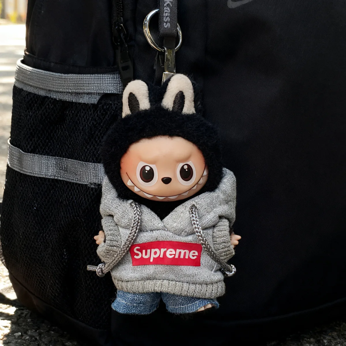 

For 10cm Cute Labubu Doll Mini Sweatshirt Jeans Clothing Set Labubu Plush Dolls 4.0 Clothes Diy Decor Toys Accessories Gifts