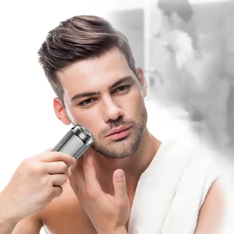 Electric Trimmer For Men Face Small Portable Electric Shaver IPX7 Waterproof Digital Display Beard Trimming Tool USB Charging