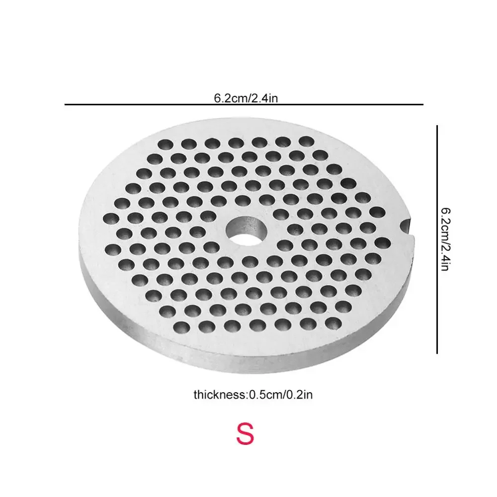 Meat Grinder Plate Net Knife Replacement Parts - 3/5/8mm Hole - Cooking Mincer Sausage Machine