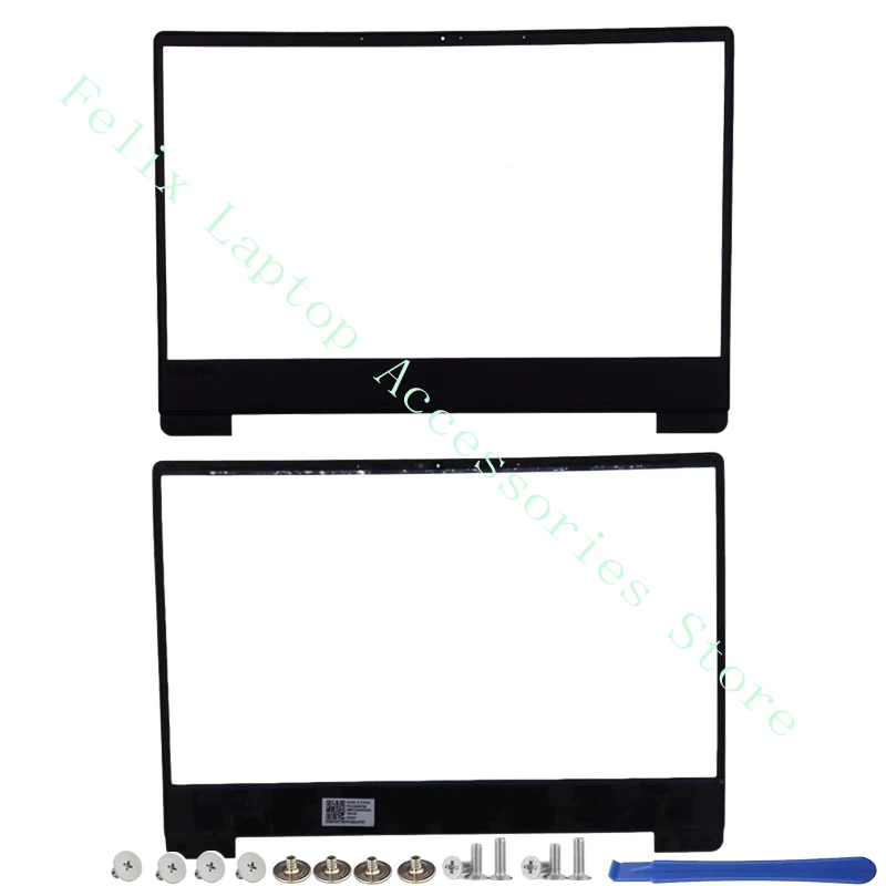 Couverture arrière et panneau de couverture LCD, charnière de couverture, assistance de l'hypothèse, couverture astronomique, bleu, Lenovo 330S-14, apad 330S-14IKB, tout neuf