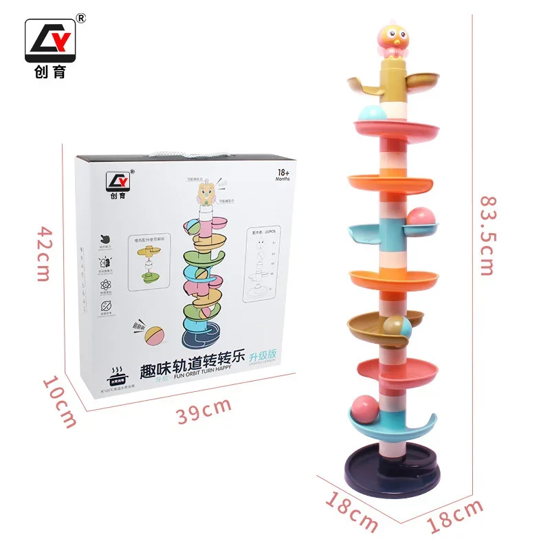 Construcción de mármol, carrera, laberinto, bolas, pista, bloques de construcción para niños, regalo, juguetes educativos para bebés