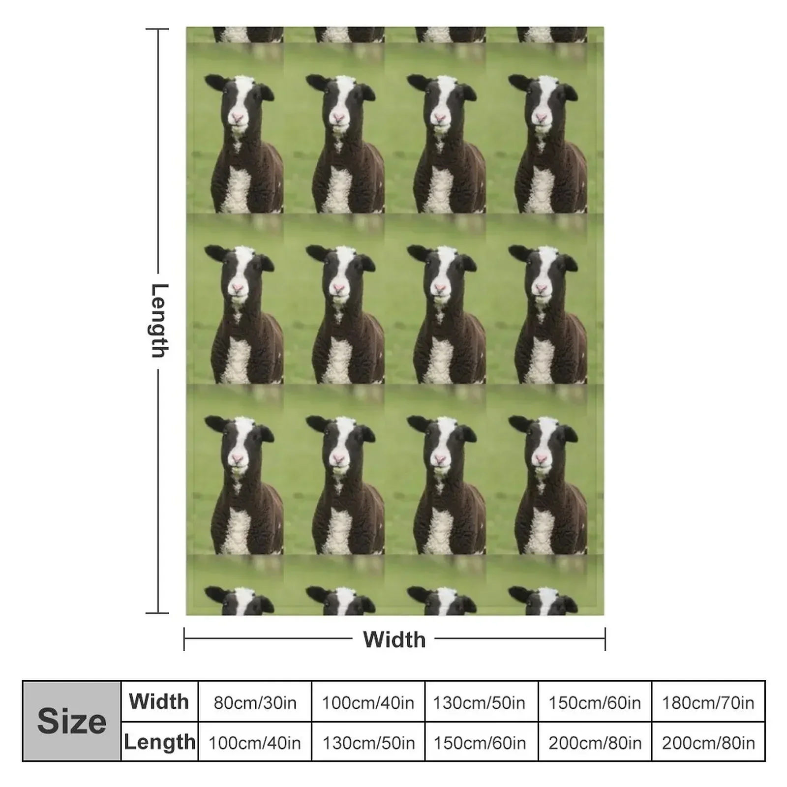 Zwartbles Lamb Throw Blanket Blankets For Bed Plaid on the sofa warm for winter Tourist Travel Plush Blankets