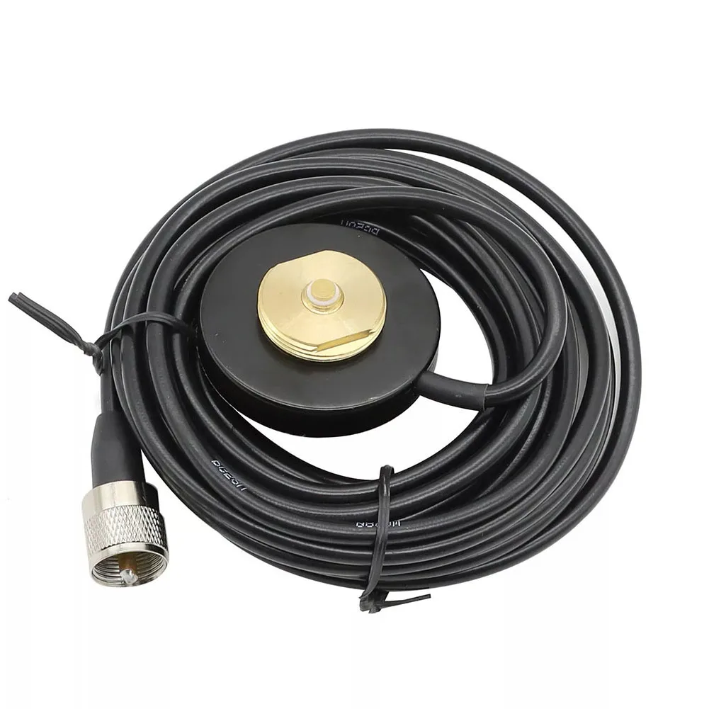 1Pc NMO Magnet Antenna Base Mini PL-259 Magnetic Plug 5M Cable 5M RG58 Accessories For Aluminum Titanium Plastic