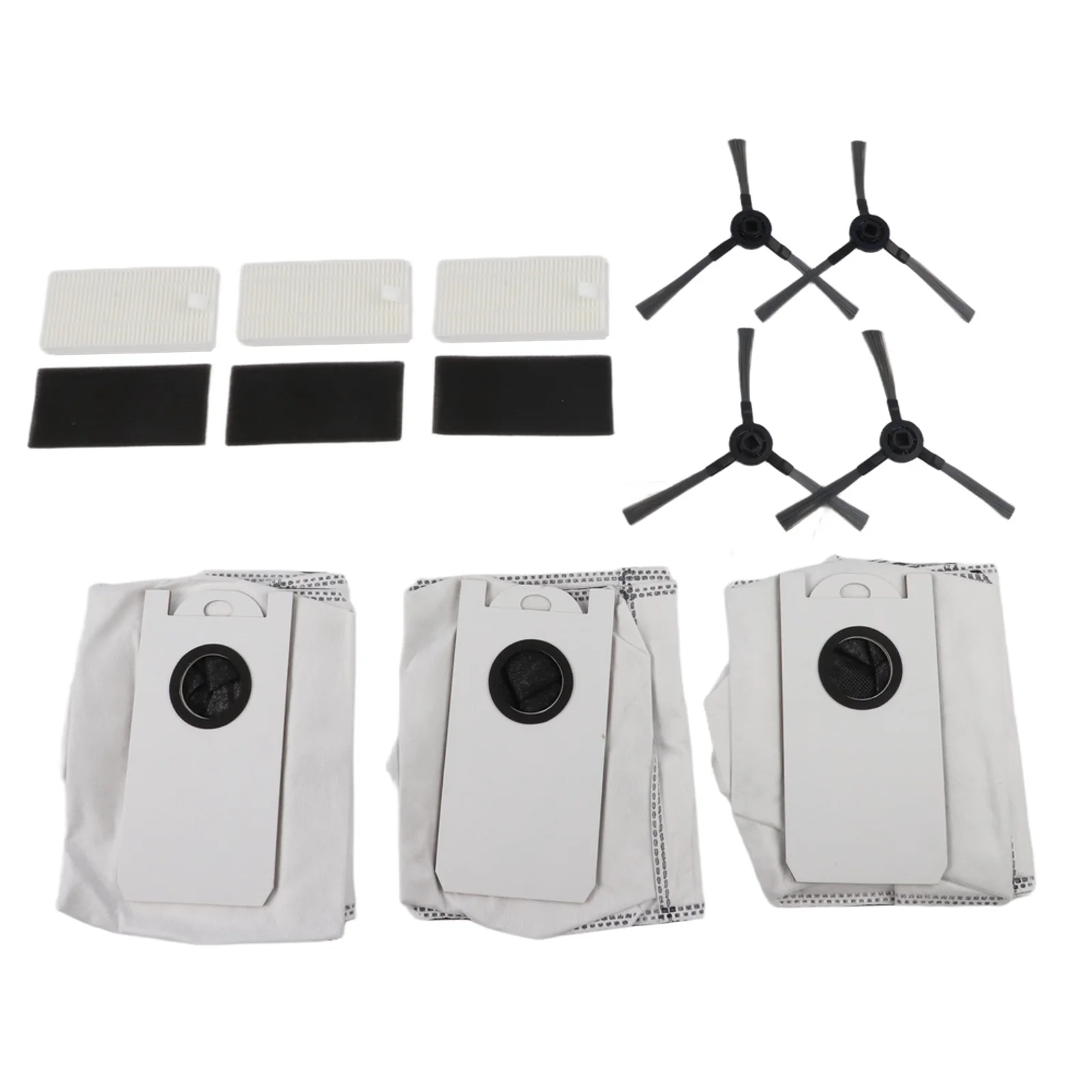 3*Filter+3*Dust Bag+4*Side Brush Or 1*Main Brush + 4/2*Filter + 4/2*Dust Bag + 4/2*Side Brush For BObsweep for ultra-vision