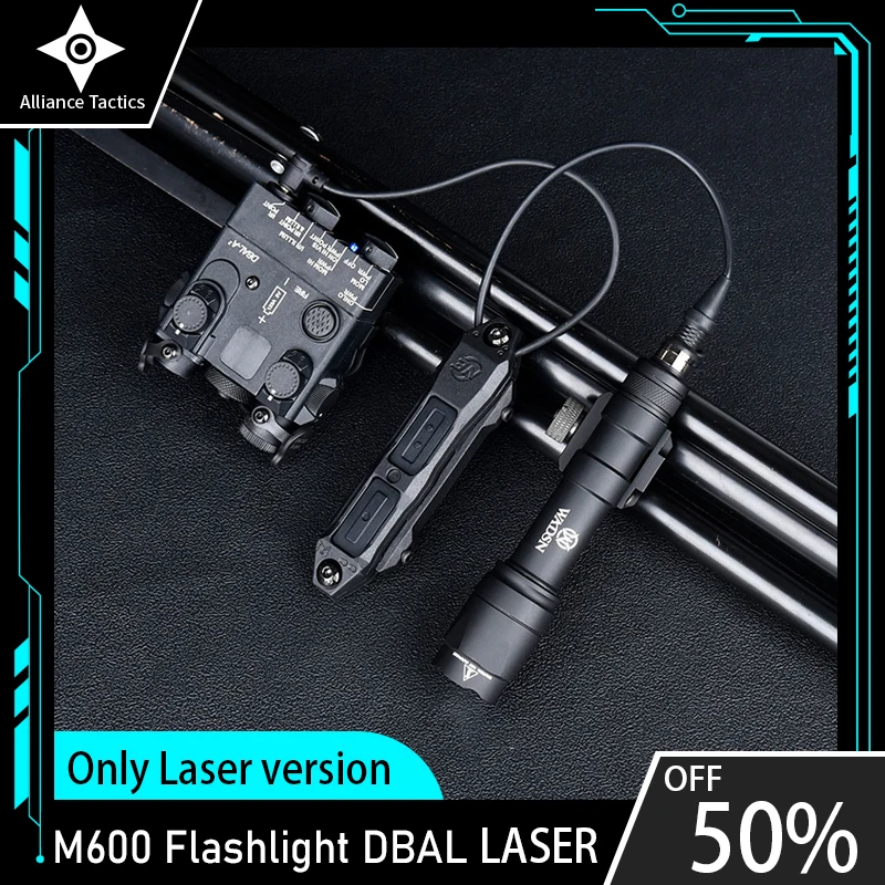 

Airsoft DBAL A2 M300 M600 Flashlight Red Green Dot Laser Only Laser Pressure Switch Tacitcal Hunting Weapon Light Fir 20mm Rail