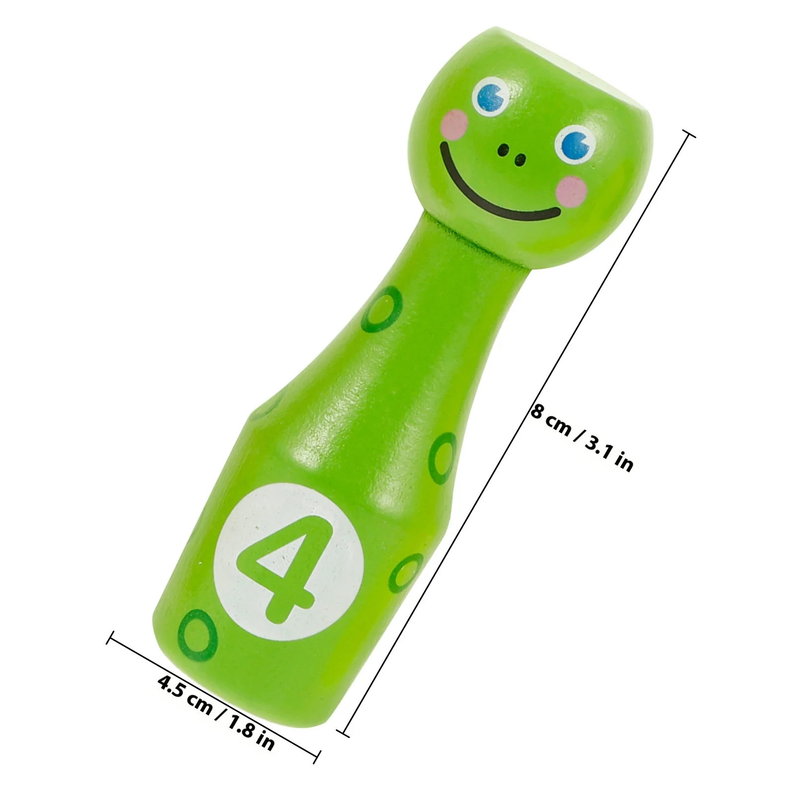 1Set Holz Bowling Ball Set Cartoon Tier Geformt Lernspiel Verbessert Hand Auge Koordination für Kinder Bowling Ball Spielzeug