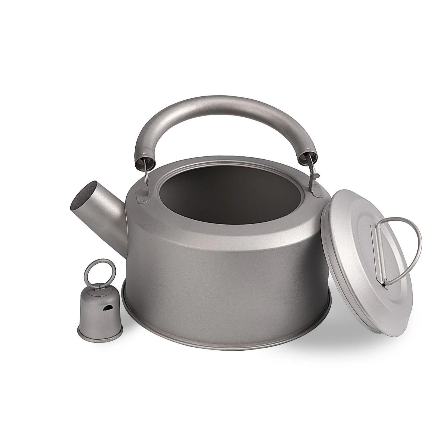 

Pure titanium teapot, outdoor pot, portable kettle with filter holes