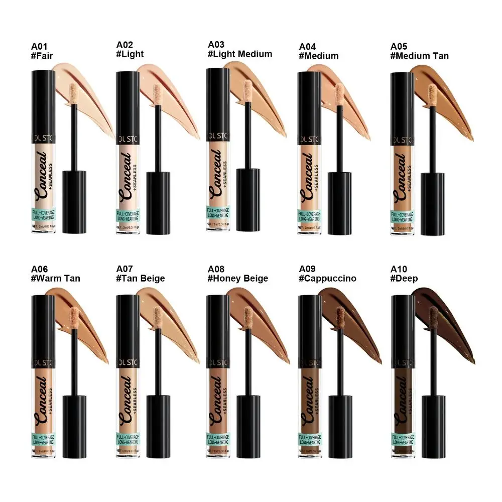 Waterproof Liquid Foundation Matte Full Coverage Foundation Concealer Cream Creamy Texture Sweat Proof