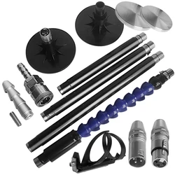 M6 Suction Cup 20/25/30cm Extension Rod 3XLR Connector Cola Cup Bracket For Telescopic Linear Actuator Attachment Holder