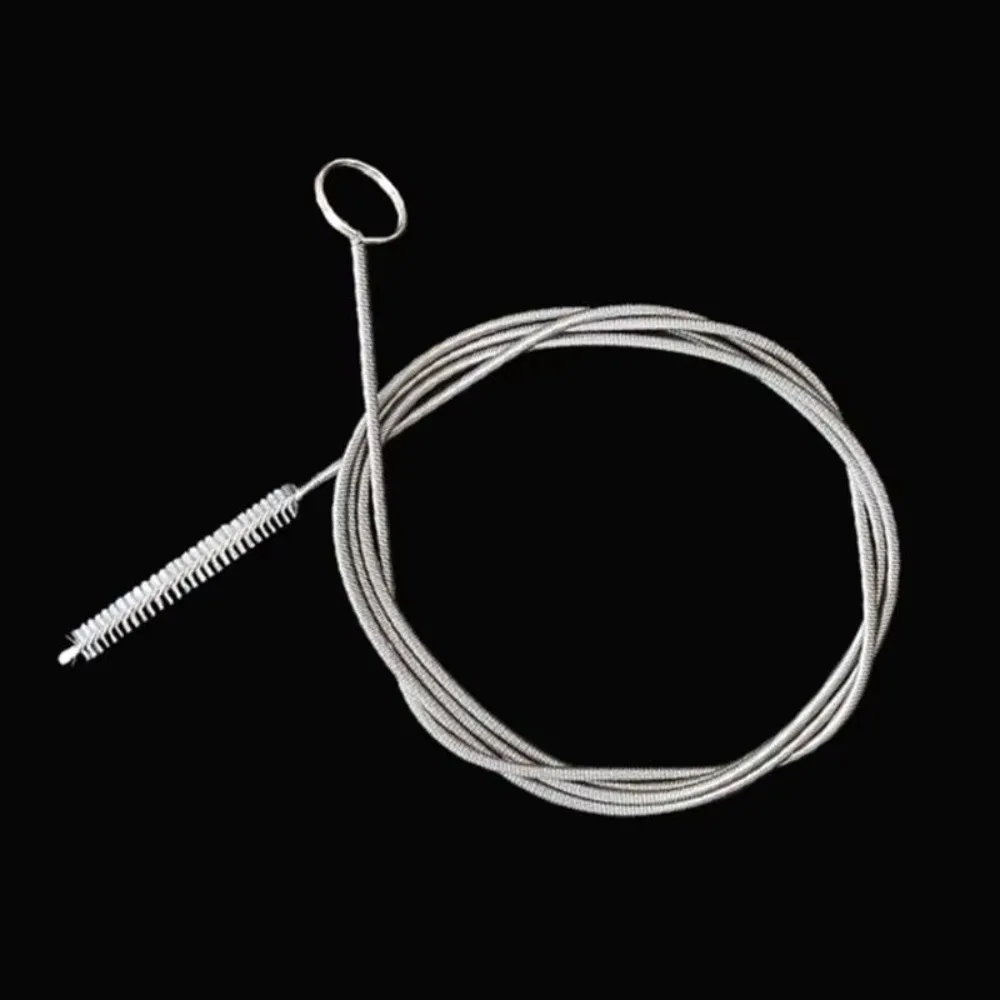 Long Flexible Refrigerator Drain Dredge Bendable Brush Nylons Bristles Refrigerator Scrub Brush 1M/1.5M Wire Tube Spring