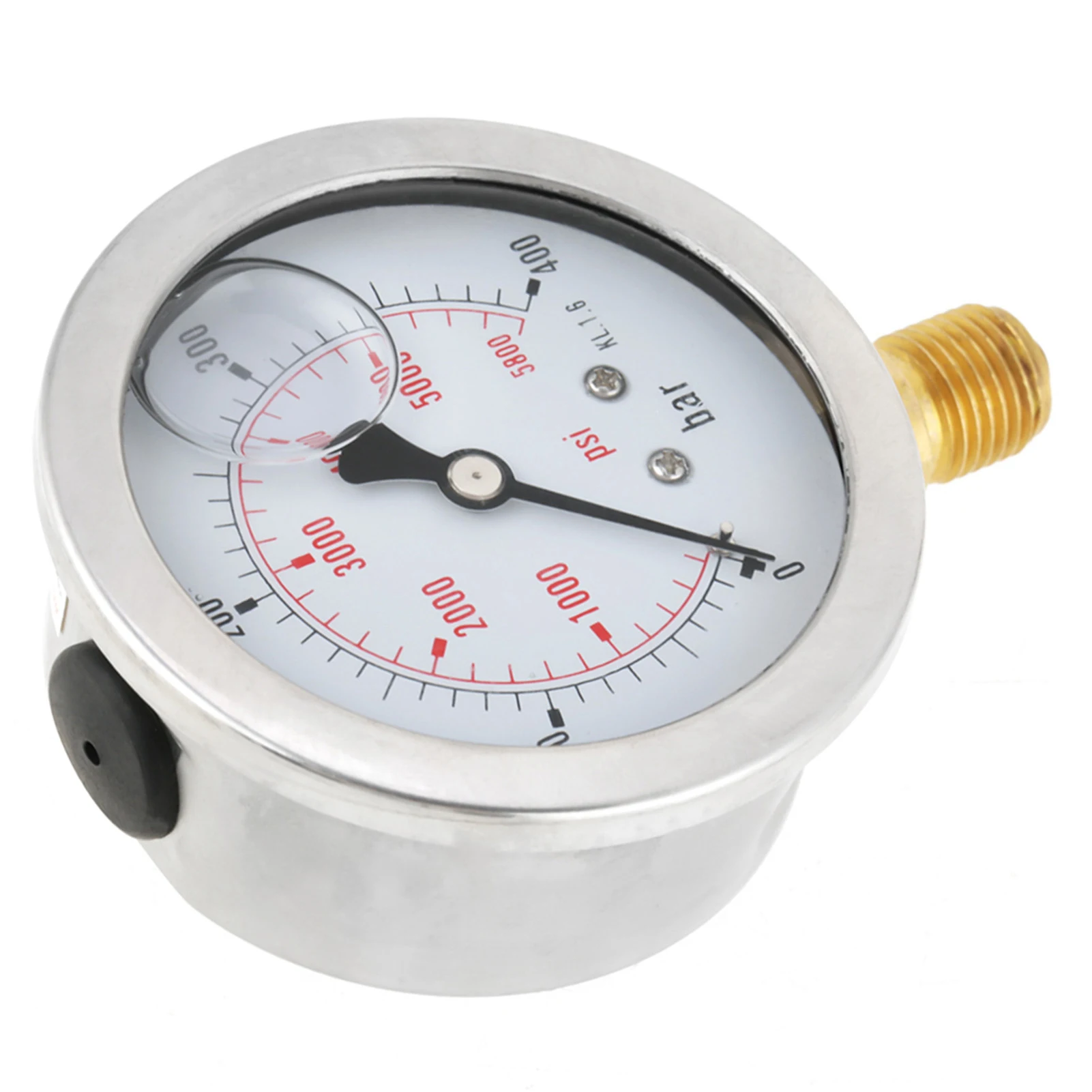 0‑400BAR 0‑5800PSI G1/4 68mm Dial Hydraulic Pressure Gauge Meter Air Pressure Gauge Hydraulic Gauge Manometer Pressure Gauge