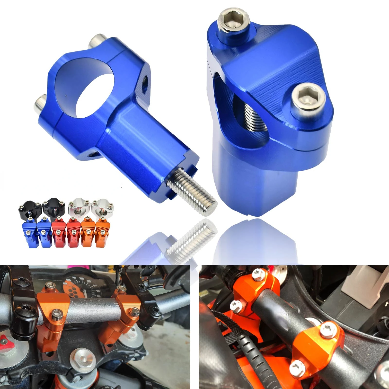 

CNC Handlebar Riser Clamp For KTM 690 SMC/690 Enduro/R 790 Adventure /R 1290 Super Adventure R/S 1090/1190 Adventure R 2019-2022