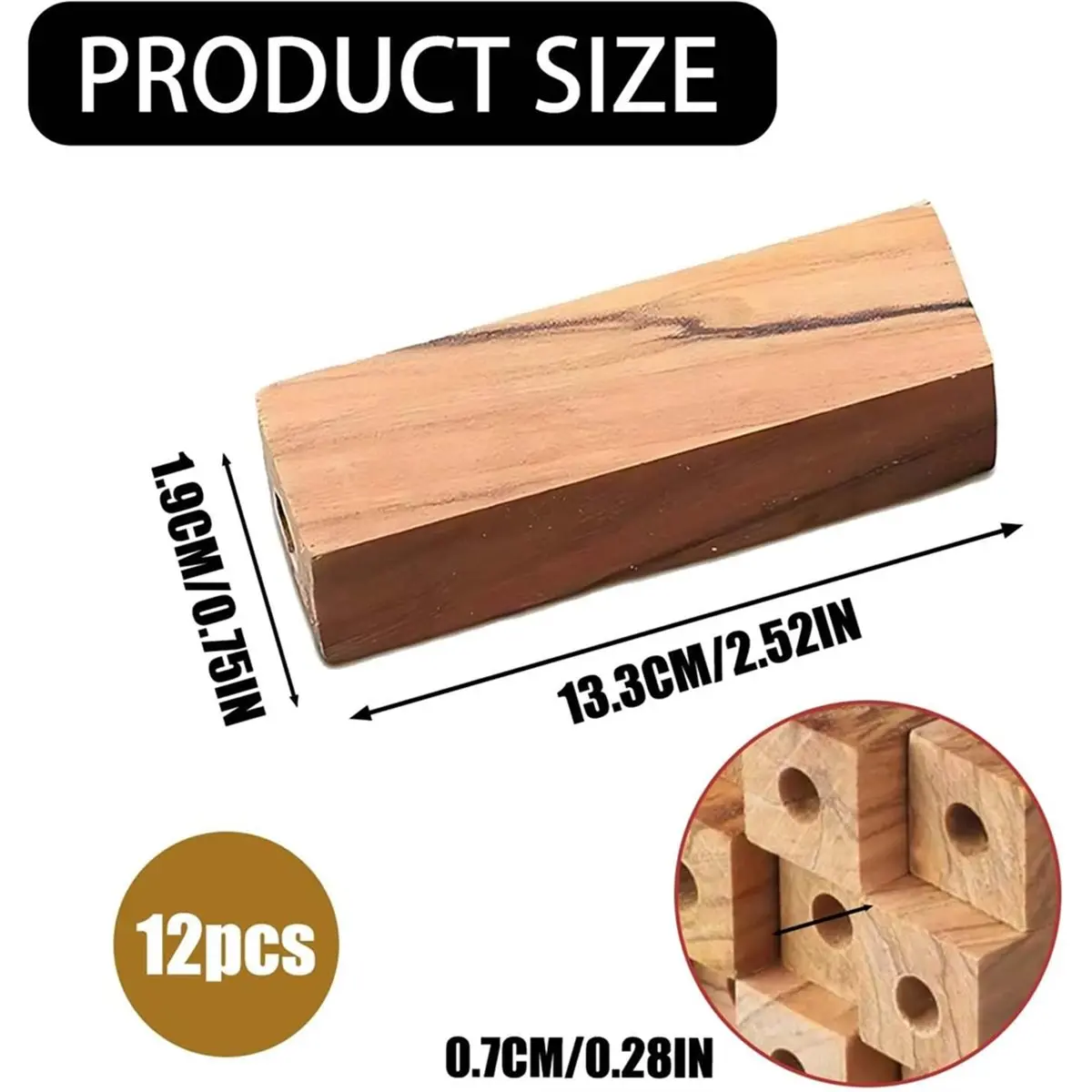 

AA91 12PCS Pen Making Kit, DIY Pen Making Kit with Pre-Drilled Wood Blanks for Crafting Custom Wood Pens and Gifts