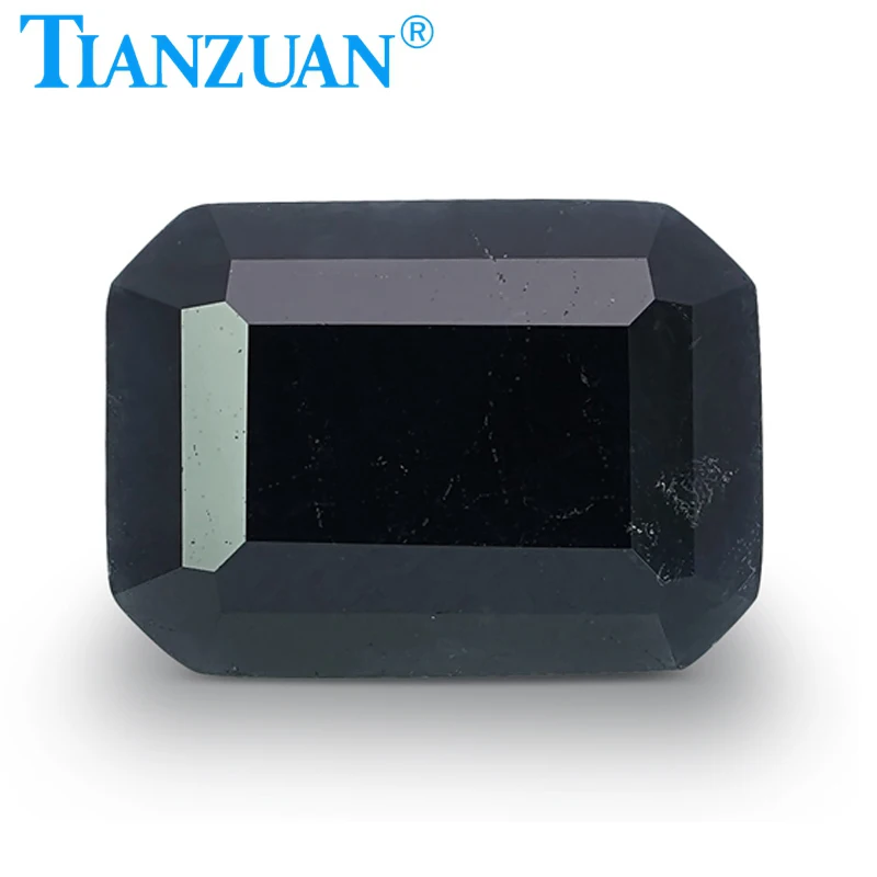 

1.18ct Natural Sapphire Black Color Octagonal Shape Brilliant Cut Loose Gem Stone with GRC Certificate