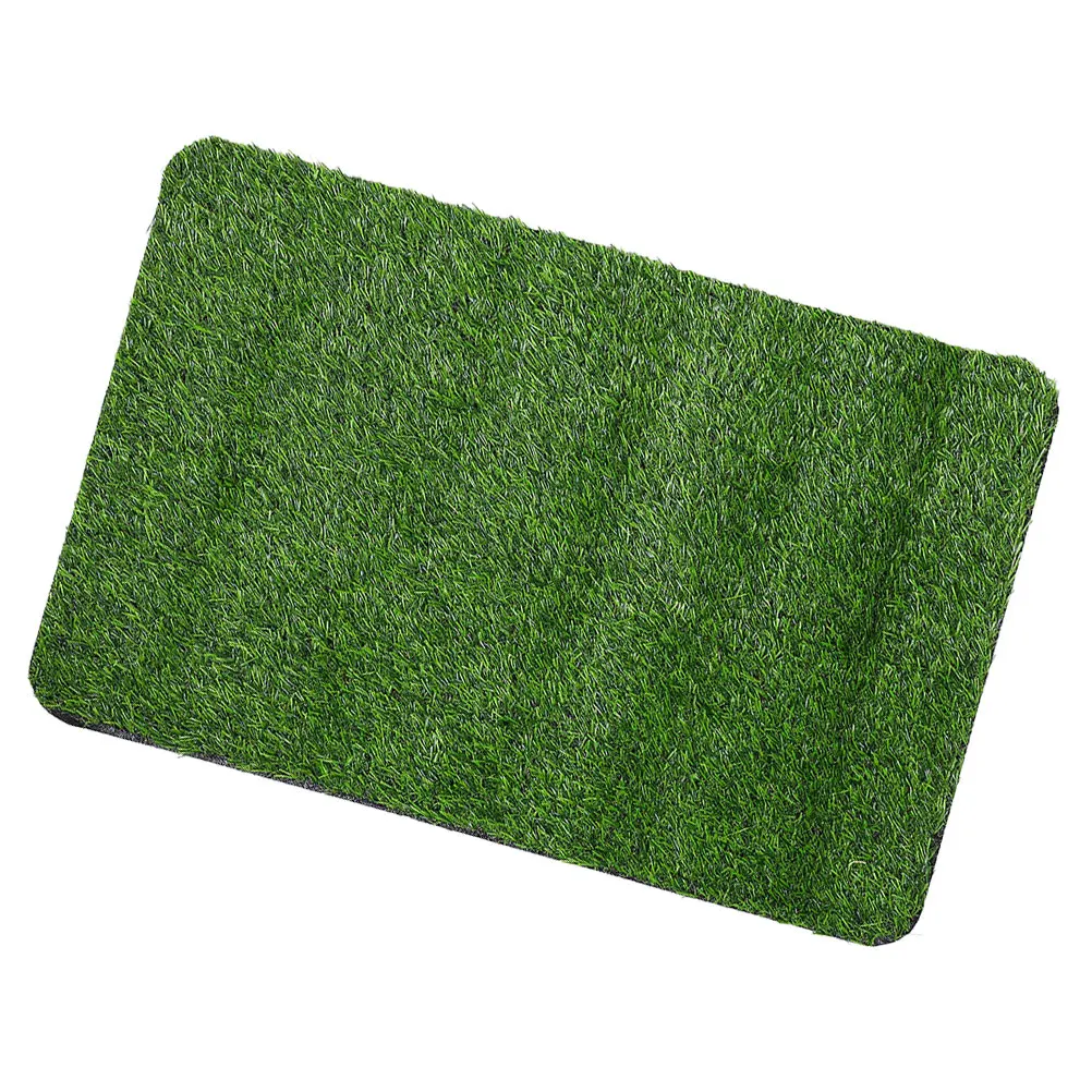 

Artificial Door Black Bottom Anti Slip Outdoor Doormat Waterproof Drainage Holes Pet Mat Entryway Rug Fake Grass Floor Mat