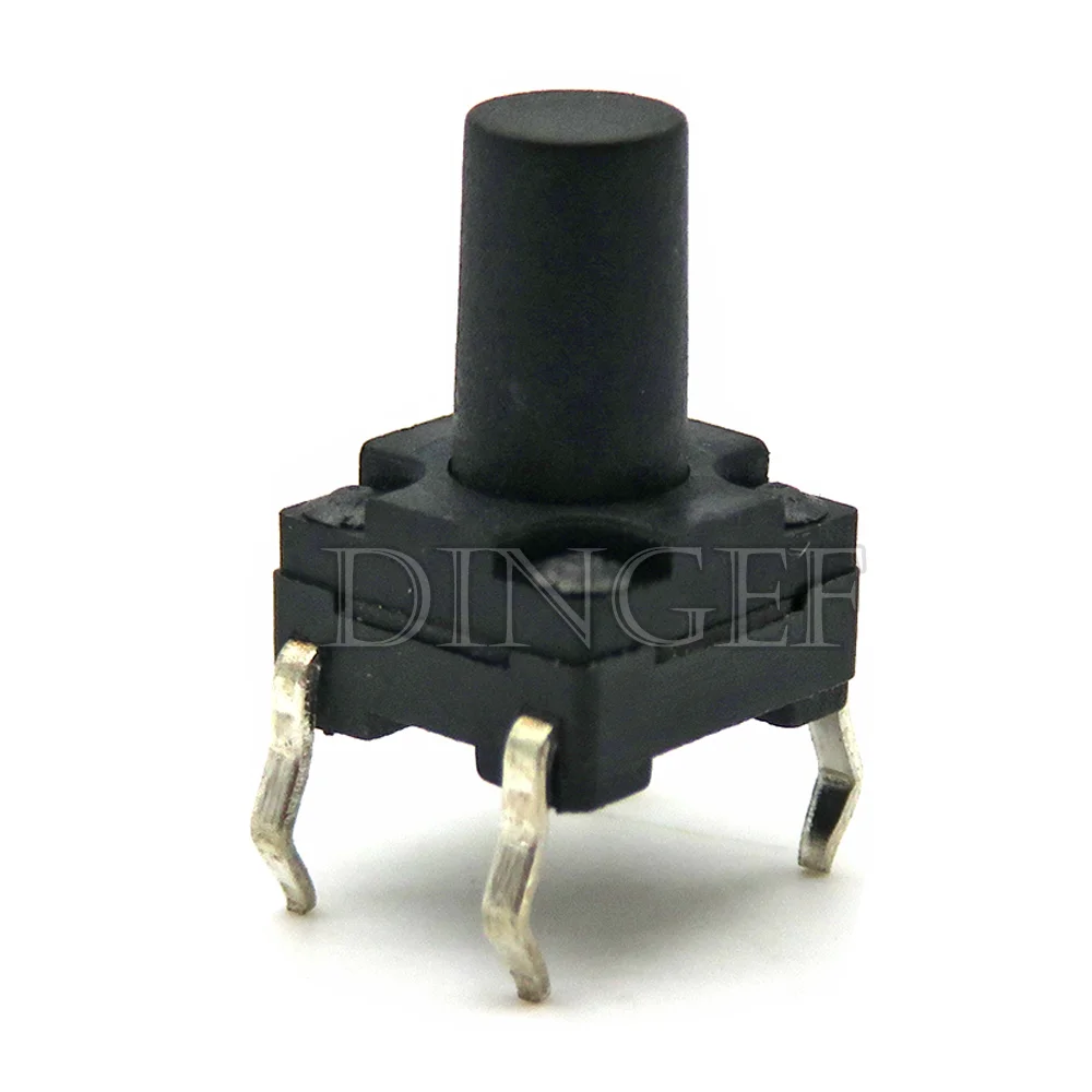 20PCS 6x6mm Panel Waterproof Tact Switch 6x6x4.3 5 6 7 12 MM Dustproof Switch 4Pin DIP Micro Buttons 6*6*4.3MM 5MM 6MM 7MM 8MM