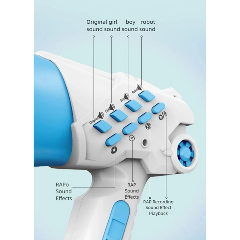 Thiết bị điều chế giọng nói mini có chức năng ghi âm tích hợp Thiết kế nhỏ gọn dành cho trẻ Người lớn Sử dụng ngoài trời nhà