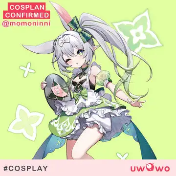 PREVIEW UWOWO Genshin Impact Fanart Nahida Bunny Maid Cosplay Costume