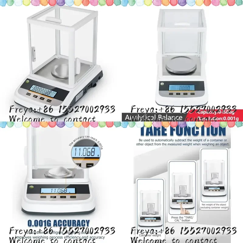 Precision Balance 0.001g Jewelry Scale Digital Scale Lab Precision Analytical Balance Weight Scale 100/200g/300/500g