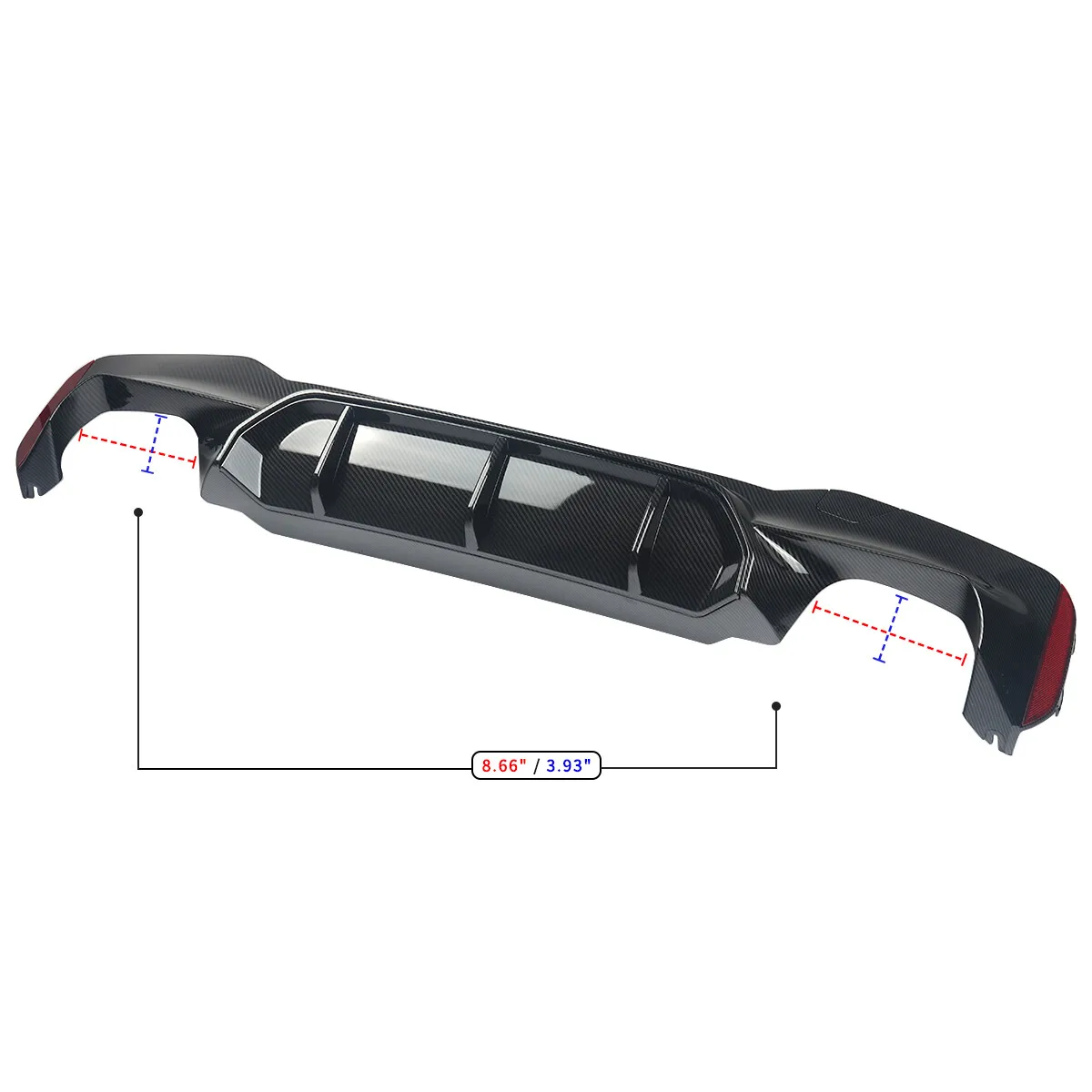 Staart Lagere Lip Diffuser Voor Bmw G30 G31 5 Serie 518d 520i 530i 540i 2017-2020 Voor M5 Stijl Diffuser Spoiler Carbon Look