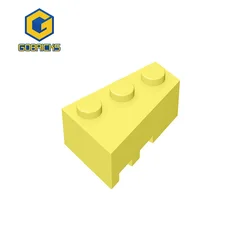 Gobricks-빌딩 블록 기술 DIY 3x2 웨지 브릭 (오른쪽) 10 PCS 호환 조립 입자 부품, 장난감 선물 6564