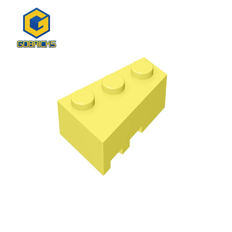 Gobricks Building Blocks Technicalalal DIY 3x2 wedge bricks (right) 10 PCS Compatible Assembles Particles  Parts Toy Gift 6564