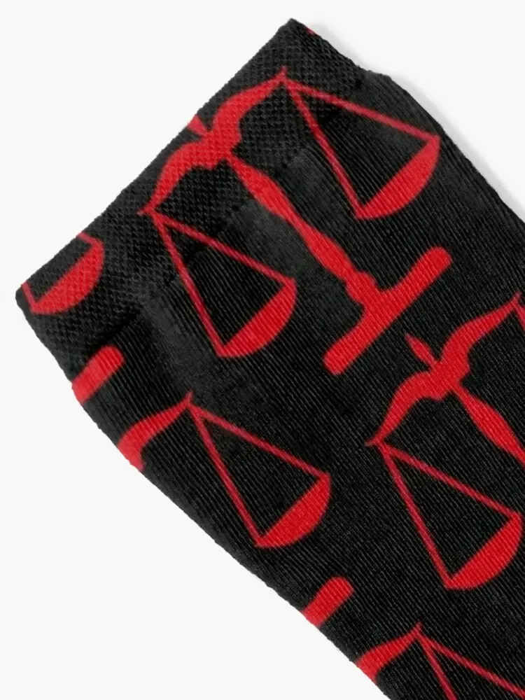 Scales of Justice Socks heated gym custom sports Mens Socks Women's