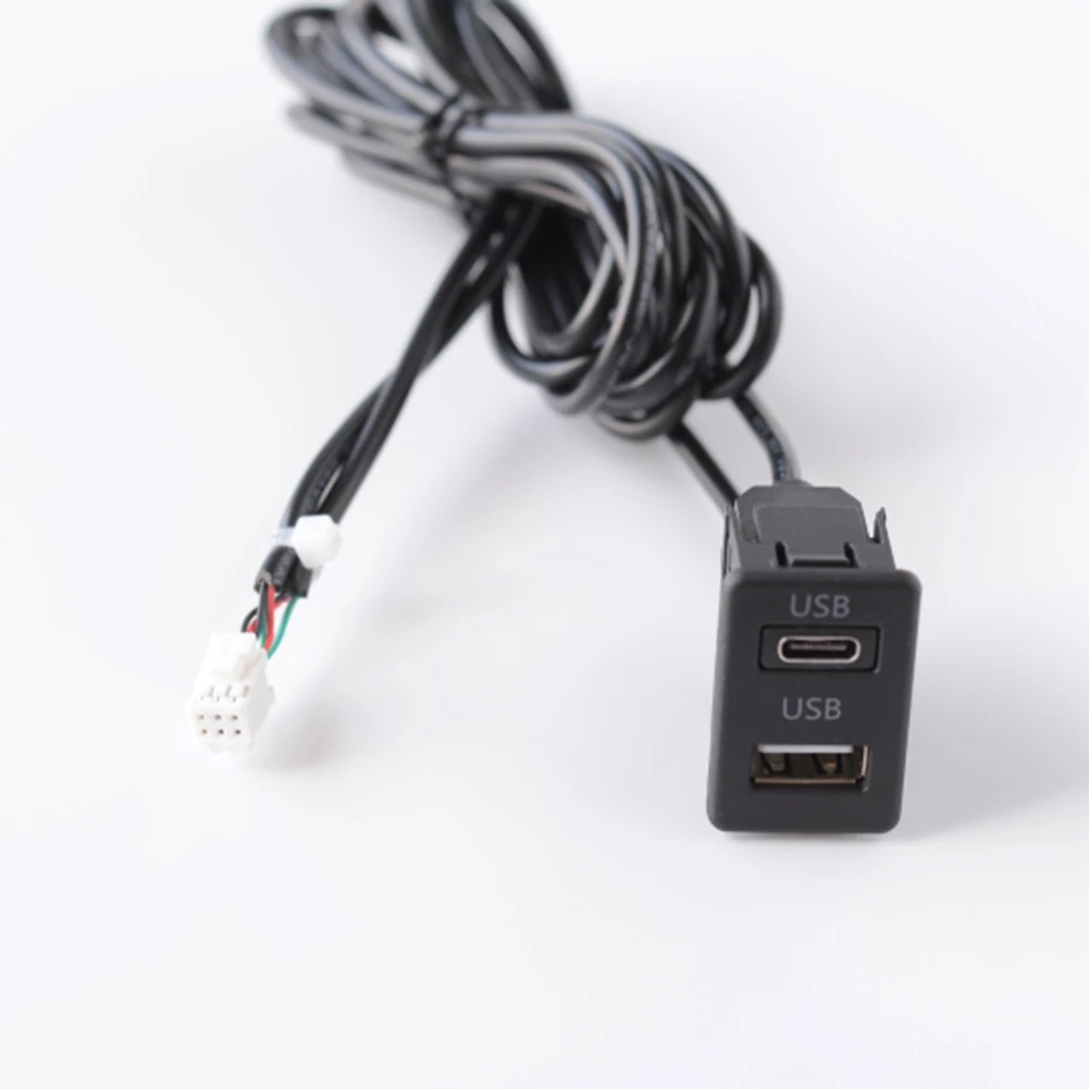 6 Pin to and Audio Input Interface Panel Designed for Vehicle System Aftermarket Installation 6 Pin to and Audio