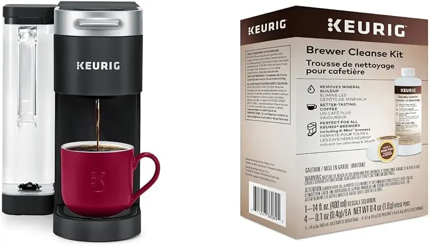 USA Stock K-Supreme Single Serve K-Cup Pod Coffee Maker & Brewer Cleanse Kit For Maintenance Includes Descaling Solution & Rinse