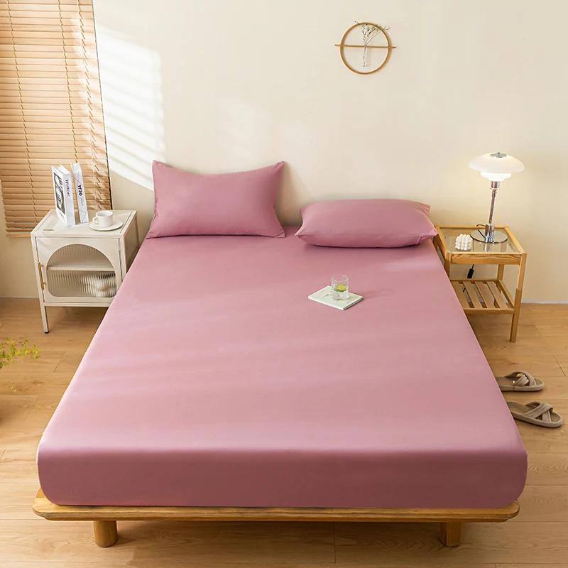 100% Waterproof Mattress Cover Protector Adjustable Non-slip Bed Fitted Sheet With Elastic Band for King Queen 90/140/160/200