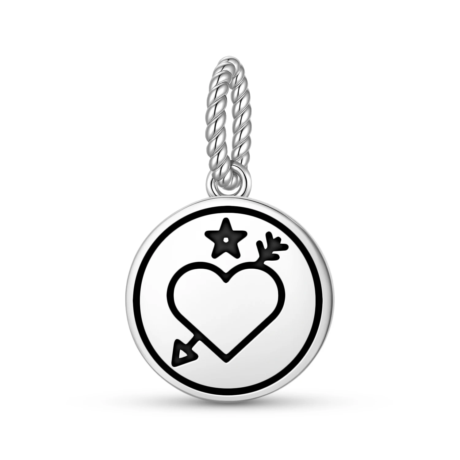 

Central America Oshun Pendant 925 Sterling Silver Symbol Charm Bead for Women Bracelet Necklace Jewelry Fashion