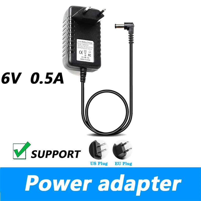 Ac 100-240V Dc L-Type Opening 6V 0.5a Britse Gauge Stroomadapter Transformator Dc Schakelaar Voedingskabel 3.5*1.35Mm Voeding