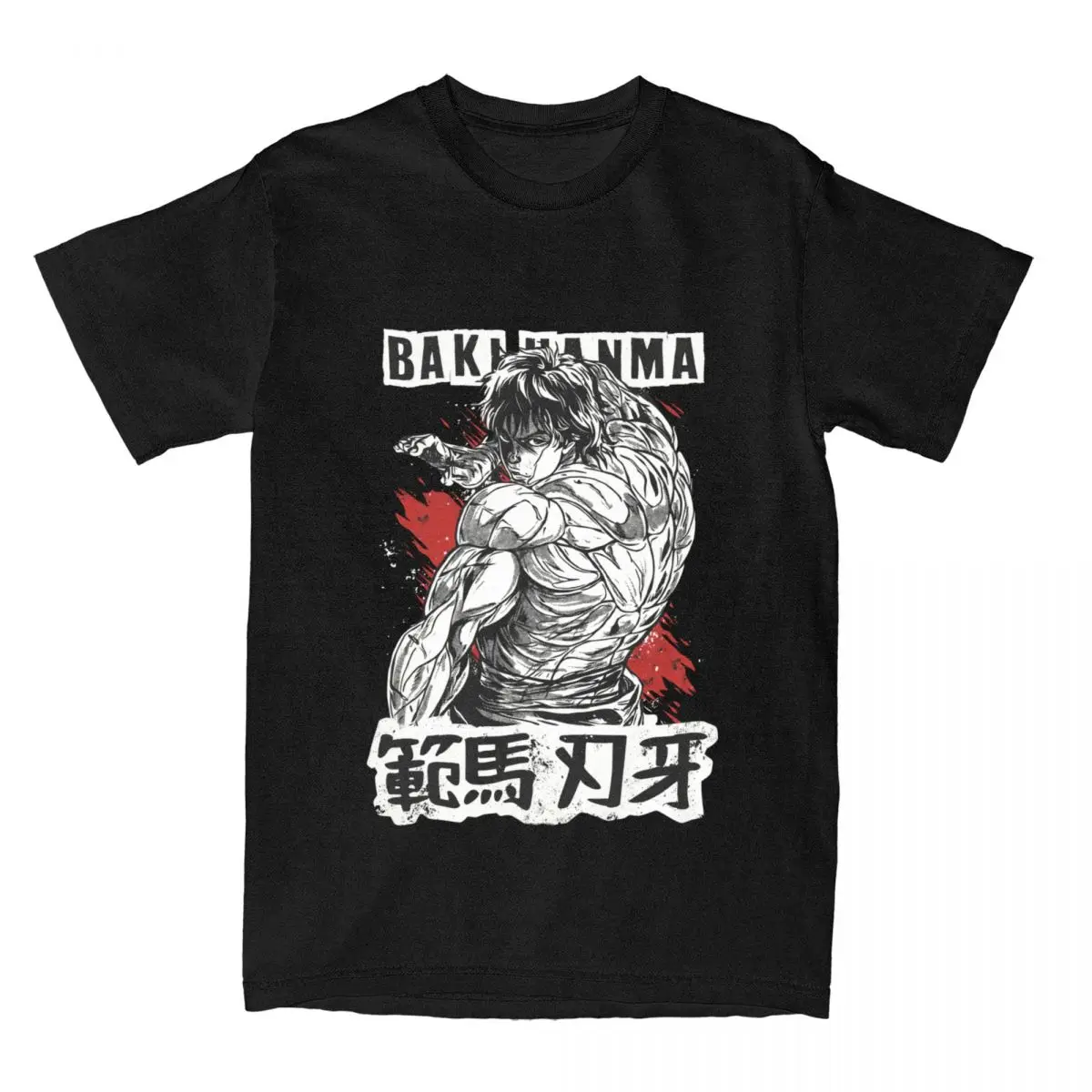 Camiseta de Manga Baki Hanma para parejas, camisetas de Anime japonés de Hip Hop, ropa de algodón con estampado Vintage, regalo de verano