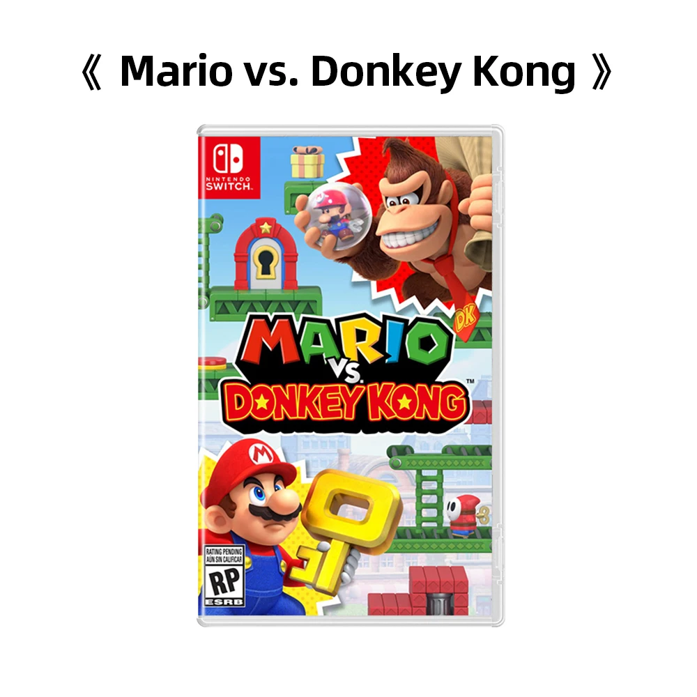 Nintendo Switch - Mario Vs. Donkey kong - Games Deals Official Physical Game Card Support 1-2 Players for Switch OLED Lite