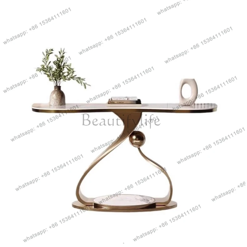 Space Saving Aesthetic Console Tables Simple Console Table Vintage Minimalist Mesa De Noche Dormitorio Living Room Furniture