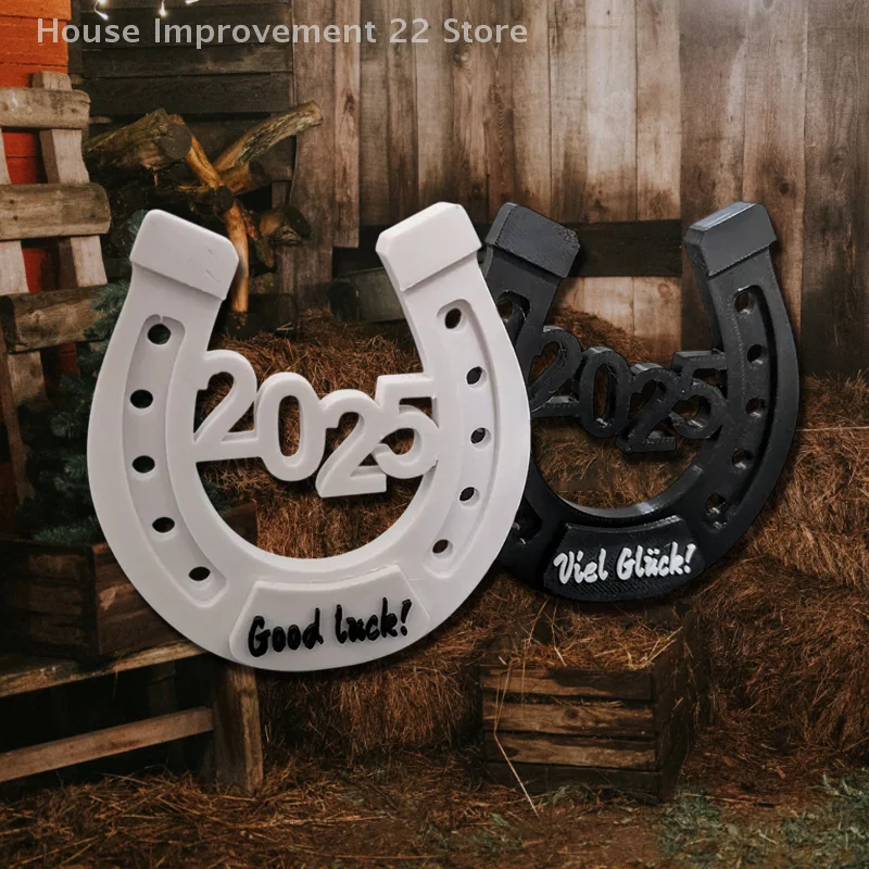 2025 สวัสดีปีใหม่เครื่องประดับ Creative Horseshoe Shape ตกแต่ง Western-แรงบันดาลใจตกแต่ง Holiday Party Supplies