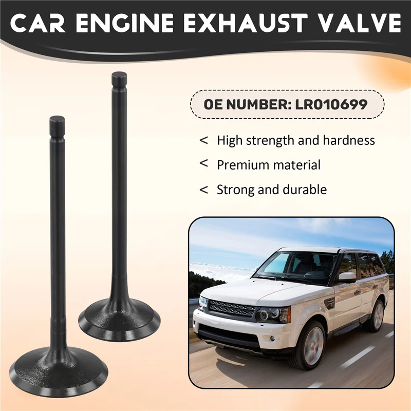 A77T-8 باريس صمام سحب المحرك وصمام العادم لاستبدال لاند روفر 5.0 508PN V8 LR010699 LR055528 #4