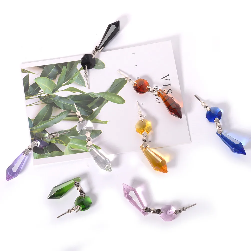 20Pcs Premium Octagon Pendants Clear Reflective Chandelier Garland Curtain Drops Sun Catcher Hanging Ornaments