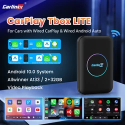 2024 Carlinkit LITE Wireless Android Auto & Car Play Ai Box Usb Guarda video online 32GB per Netflix Iptv 3 IN 1 Carplay Tv Box