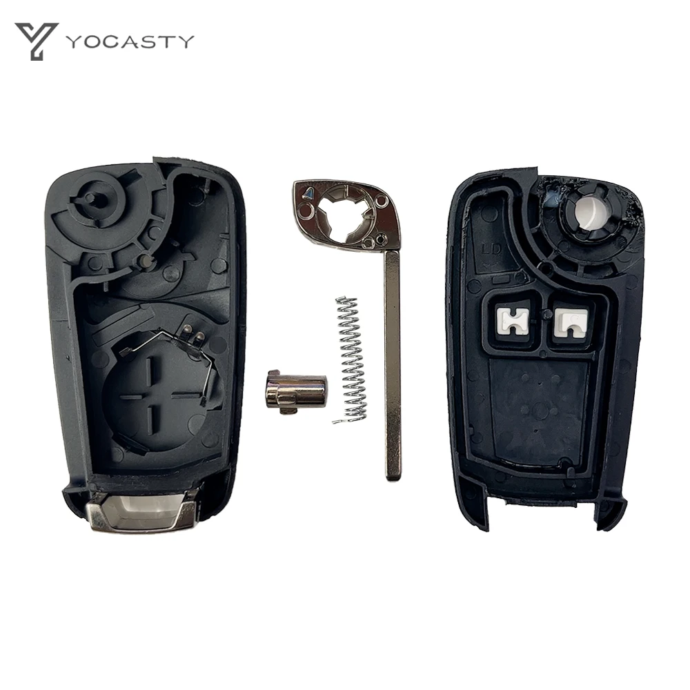 YOCASTY Remote Flip Key Shell สําหรับ Chevrolet Cruze Lova Camaro Impala Spark Opel เปลี่ยนรถเชลล์ 2 3 4 5 ปุ่ม