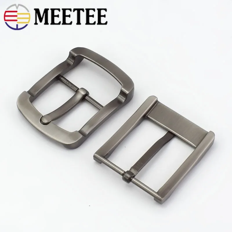 1pcs 35/40mm Meetee Zinc Alloy Metal Pin Belt Buckles for Mens Waistband Adjust Head DIY Casual Jeans Leather Crafts Accessories