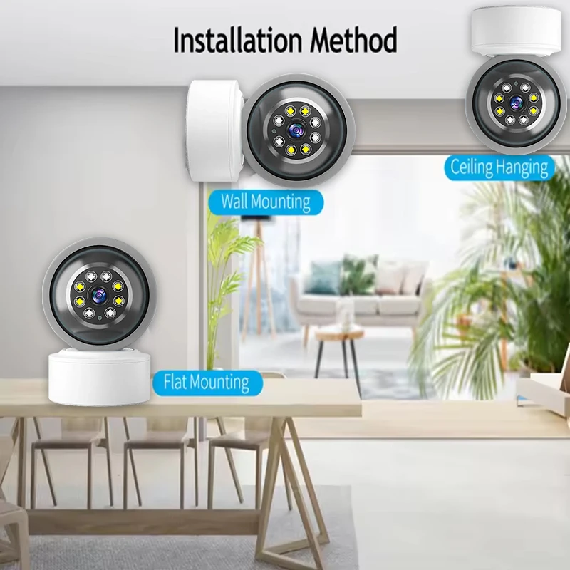 2.4G WiFi HD Indoor Smart Camera &PTZ App Remote View ​​Night Vision ​​2 Way Audio