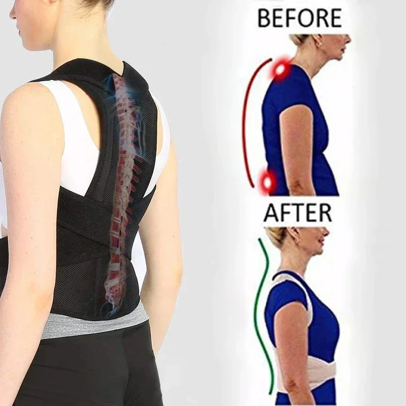 Posture Corrector Back Posture Brace Clavicle Support Stop Slouching And Hunching Adjustable Back Trainer For Men and Women 1pc