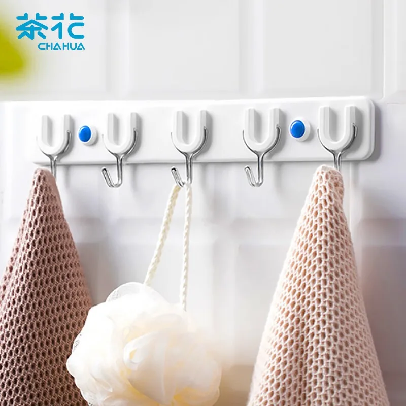 

Chahua Multifunctional Hook for Shower Door, Clothes Rack, The Ultimate Sticky Solution, 3 in 1