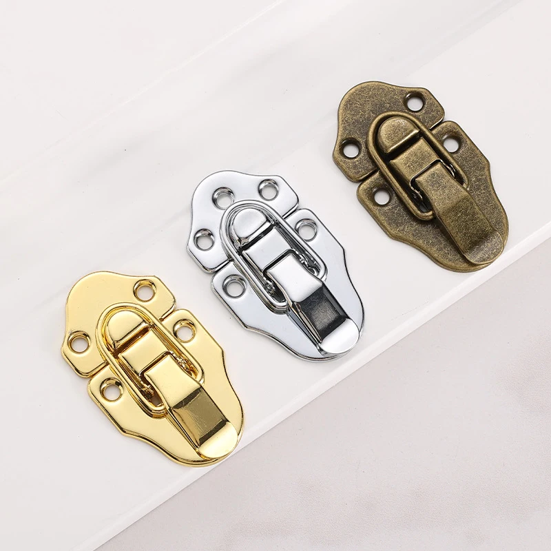 Iron Heavy Duty Trunk Toggle Catch Vintage Jewelry Chest Wooden Wine Box Gift Case Suitcase Hasp Latch Lock with Screw 69*40mm