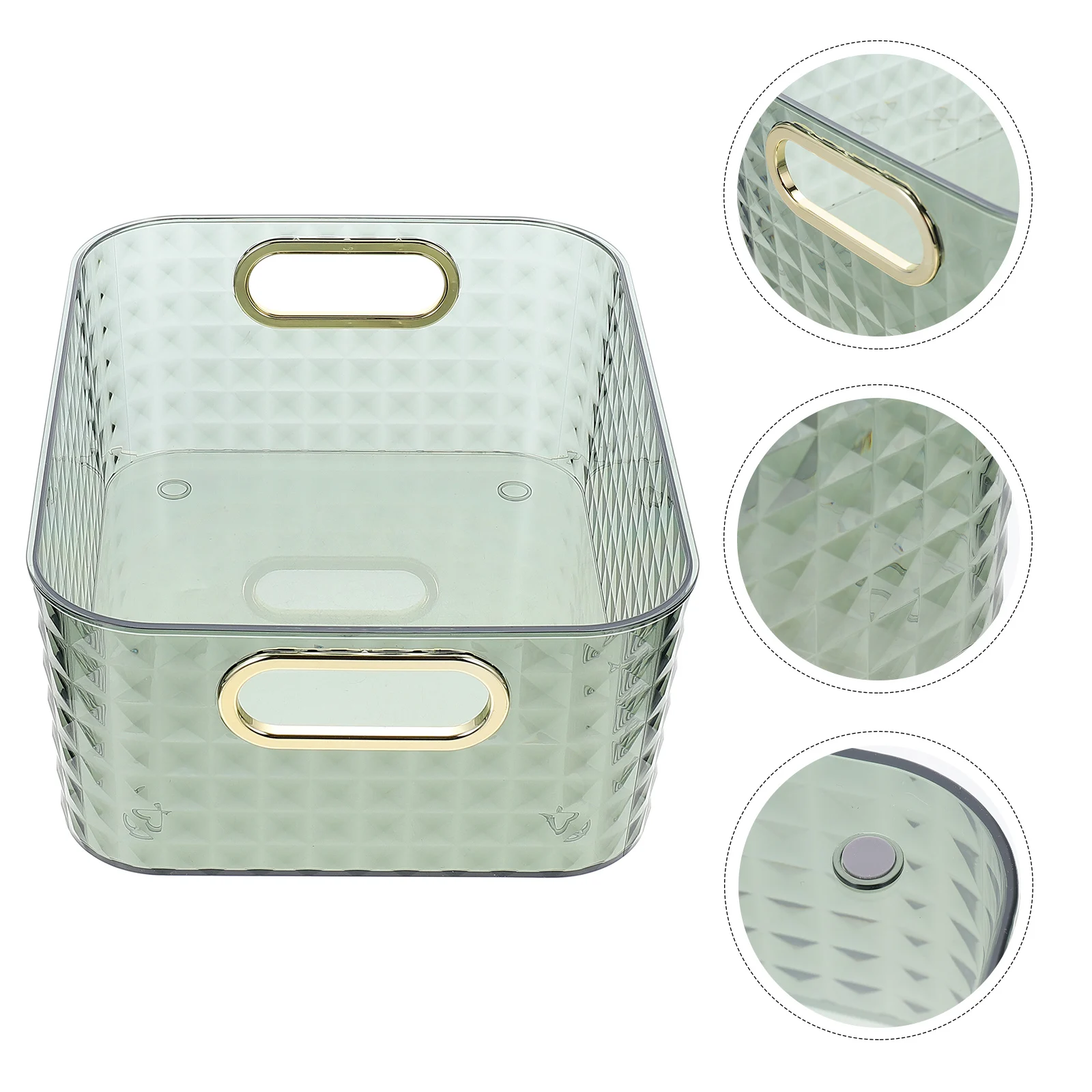 

1pcs Multifunctional Desktop Storage Box Cosmetics Organizer Bathroom Kitchen Basket Plastic Sundries Container Office