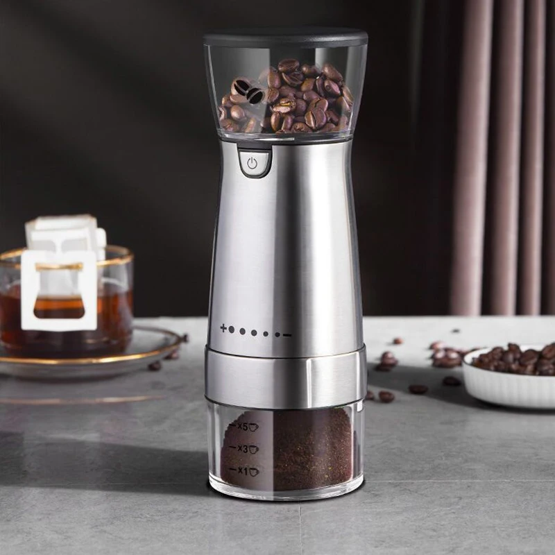 Portabl Grinder Electric Coffee Grinder Automatic Beans Mill Coffee Bean Grinder Machine For Home Travel USB Rechargeable