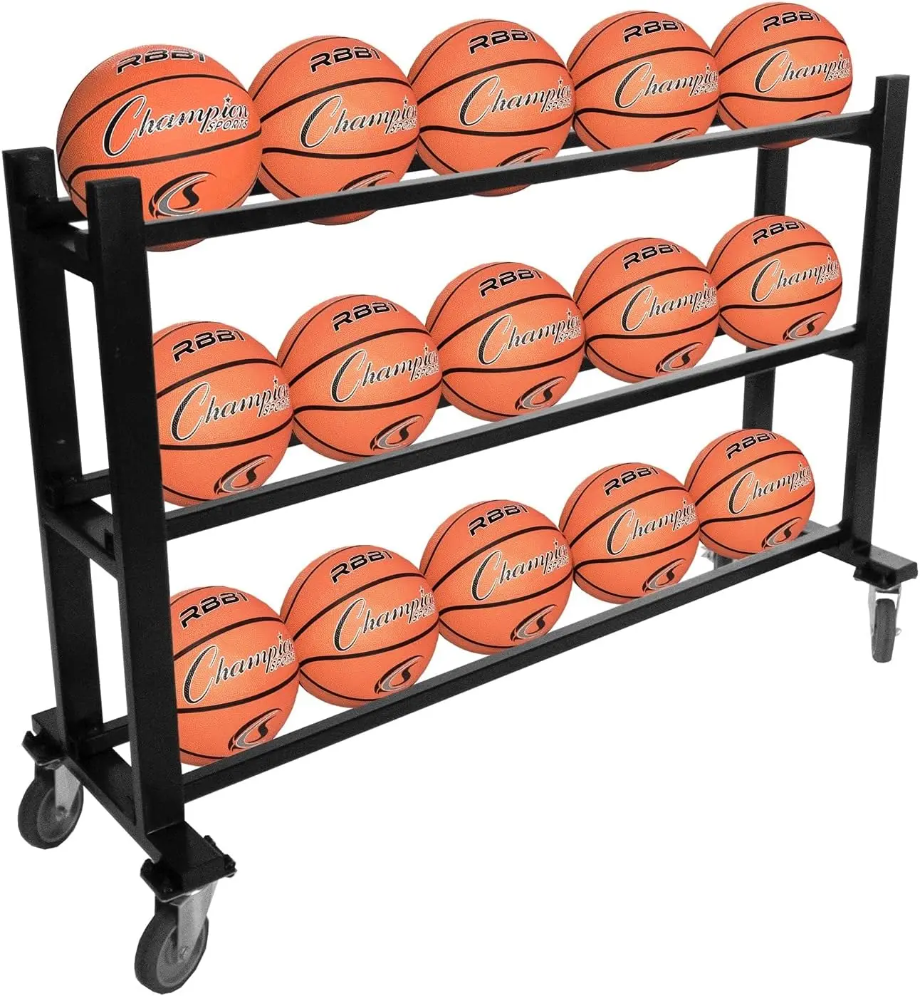 

Champion Sports Chrome Frame Rolling Basketball Storage Cart - Multiple Styles